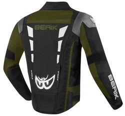 Berik Motorradjacke Torino Evo Dunkelgrün/Grün