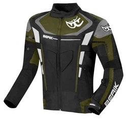 Berik Motorradjacke Torino Evo Dunkelgrün/Grün