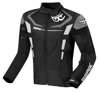 Berik Motorradjacke Torino Evo Grau/Schwarz/Weiß