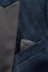 Next Sakko im Slim Fit (1-tlg) Dunkelblau/Hellblau/Blau