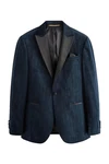 Next Sakko im Slim Fit (1-tlg) Dunkelblau/Hellblau/Blau
