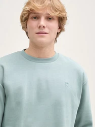 TOM TAILOR Denim Sweatshirt Hellgrün/Grün/Hellblau