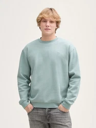 TOM TAILOR Denim Sweatshirt Hellgrün/Grün/Hellblau