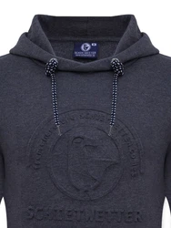 Schietwetter Kapuzenpullover Herren Hoodie Takelage Tjark Dunkelblau/Dunkelgrau
