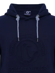 Schietwetter Kapuzenpullover Herren Hoodie Takelage Tjark Dunkelblau/Blau