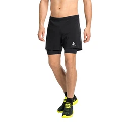 Odlo Shorts Zeroweight 2-In-1 Schwarz/Dunkelgrau/Rot/Grün/Beige