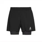 Odlo Shorts Zeroweight 2-In-1 Schwarz/Dunkelgrau/Rot/Grün/Beige