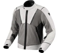 Revit Motorradjacke Airwave 4 Grau/Hellgrau/Weiß/Silber/Beige