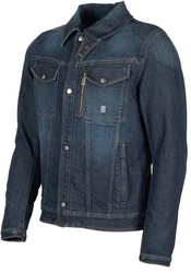 Helstons Motorradjacke Western Dunkelblau/Blau/Hellblau
