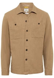 Langarmhemd Overshirt aus einem Leinen-Baumwollmix