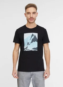 Ragwear T-Shirt Gelb/Hellblau/Schwarz