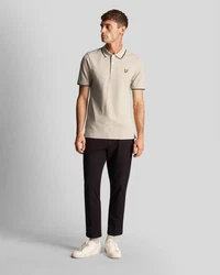 Lyle & Scott Poloshirt Tipped Khaki/Beige/Braun