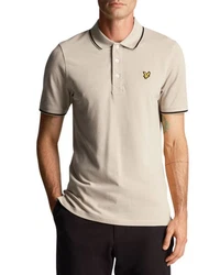 Lyle & Scott Poloshirt Tipped Khaki/Beige/Braun