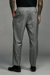 Next Stoffhose Elegante Hose Dunkelgrau/Hellgrau/Grau/Khaki