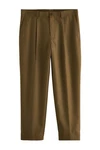 Next Stoffhose EDIT elegante Hose Khaki/Dunkelgrün