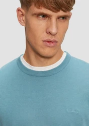 s.Oliver Pullover Hellblau/Türkis/Blau