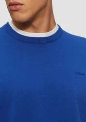 s.Oliver Pullover Blau/Hellblau