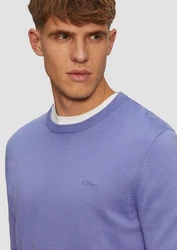 s.Oliver Pullover Lila/Fliederfarben/Dunkelblau/Blau/Hellblau