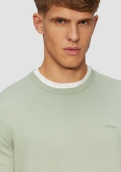 s.Oliver Pullover Hellgrün/Grün