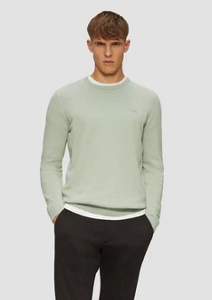 s.Oliver Pullover Hellgrün/Grün