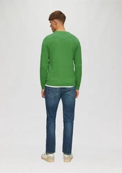 s.Oliver Pullover Grün/Neonfarben/Dunkelgrün