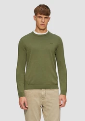 s.Oliver Pullover Dunkelgrün/Grün/Khaki