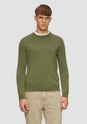s.Oliver Pullover Dunkelgrün/Grün/Khaki