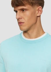 s.Oliver Pullover Hellblau/Türkis