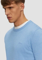 s.Oliver Pullover Hellblau/Blau