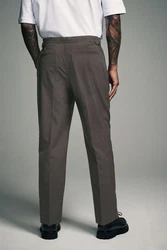 Next Stoffhose mit Seitenstreifen und Grenversteller Braun/Khaki/Grau/Beige