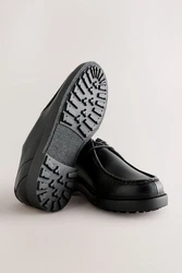 Next Schuhe mit vorderem Schuhblatt-Einsatz Schnürschuh (1) Schwarz