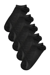 Next Flinge Sport-Sneaker-Socken (5er-Pack) Schwarz/Dunkelgrau