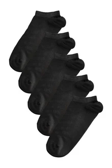 Next Flinge Sport-Sneaker-Socken (5er-Pack) Schwarz/Dunkelgrau