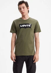 LEVI'S T-Shirt Graphic Set-In Neck Dunkelgrün