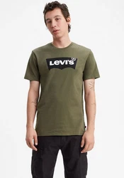LEVI'S T-Shirt Graphic Set-In Neck Dunkelgrün