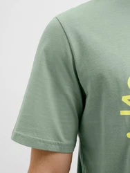 Jack & Jones Rundhalsshirt JJSIMON TEE SS CREW NECK Grün/Dunkelgrün/Hellgrün