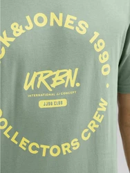 Jack & Jones Rundhalsshirt JJSIMON TEE SS CREW NECK Grün/Dunkelgrün/Hellgrün