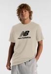 New Balance T-Shirt SPORT ESSENTIALS GRADIENT LOGO graubeige