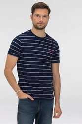 LEVI'S T-Shirt Original Housemark Tee Dunkelblau/Blau