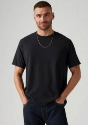 Levi's T-Shirt THE ESSENT mit Rundhalsausschnitt Schwarz/Beige