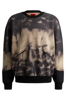 HUGO Herren Sweatshirt DATUMNAS Oversized Fit 