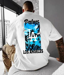 RMK T-Shirt Herren Shirt Basic Los Angeles Palme Taube