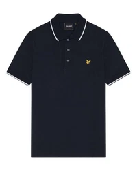 Lyle & Scott Poloshirt Tipped Dunkelblau/Blau