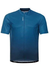 Odlo T-Shirt Essential Print Blau/Grau/Türkis