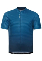 Odlo T-Shirt Essential Print Blau/Grau/Türkis