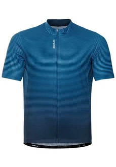 Odlo T-Shirt Essential Print Blau/Grau/Türkis