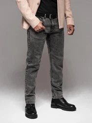 OMBRE Regular-fit-Jeans Herrenjeans Regular Fit Beige/Khaki/Braun
