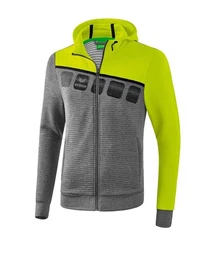 Sweatjacke 5-C Trainingsjacke mit Kapuze Polyester