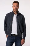JP1880 Fleecejacke Sweatjacke Stehkragen Dunkelblau/Grau/Blau