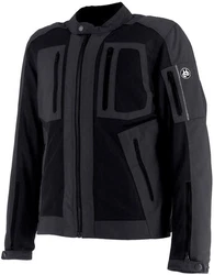 Helstons Motorradjacke Puma Air Schwarz/Dunkelblau/Dunkelgrau/Grau